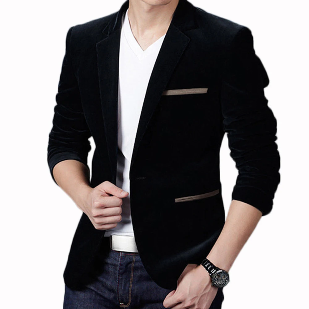 

Blazer Men Formal Blazer Sophisticated Men's Formal Buttoned Blazer Jacket Coat Perfect for Weddings and Business