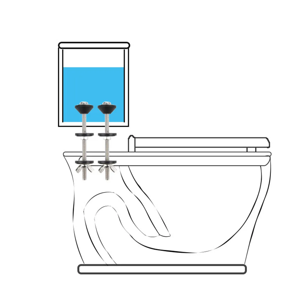 

Toilet Tank Screws 2PCS Toilet Seat Bolts Kit Heavy Duty Toilet Bolts Long Screw Fit Most Standard Toilets