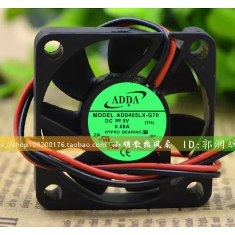 Original CPU Cooler Fan for ADDA AD0405LX-G70 4CM 4010 5V 0.08A High-speed Cooling Fan 40*40*10mm