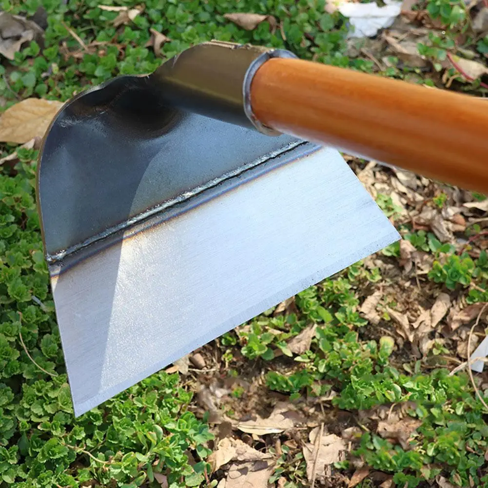 Heavy-Duty เหล็กฟาร์ม Hoe การเกษตร Weeding Hoe ปลูกผักสวนคลายดิน Weeding เครื่องมือสําหรับการเกษตร R5X7