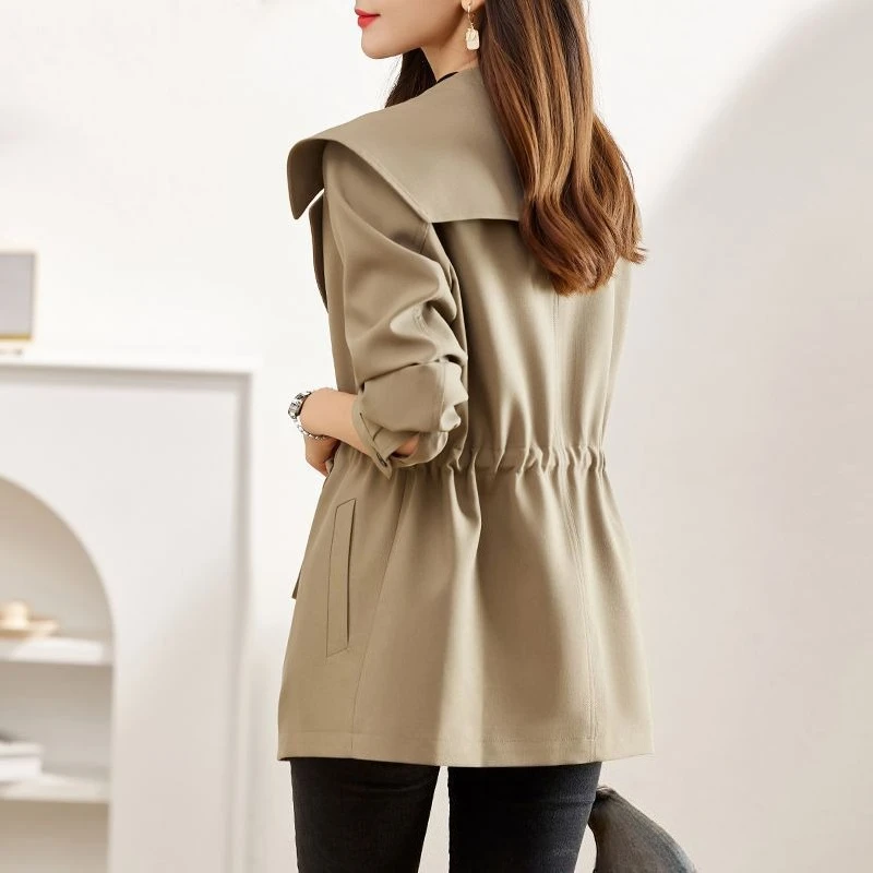 Chic Petite Blazer Windbreaker 2025 Lightweight Short Jacket for Women's Spring Autumn Wardrobe Upgrade
