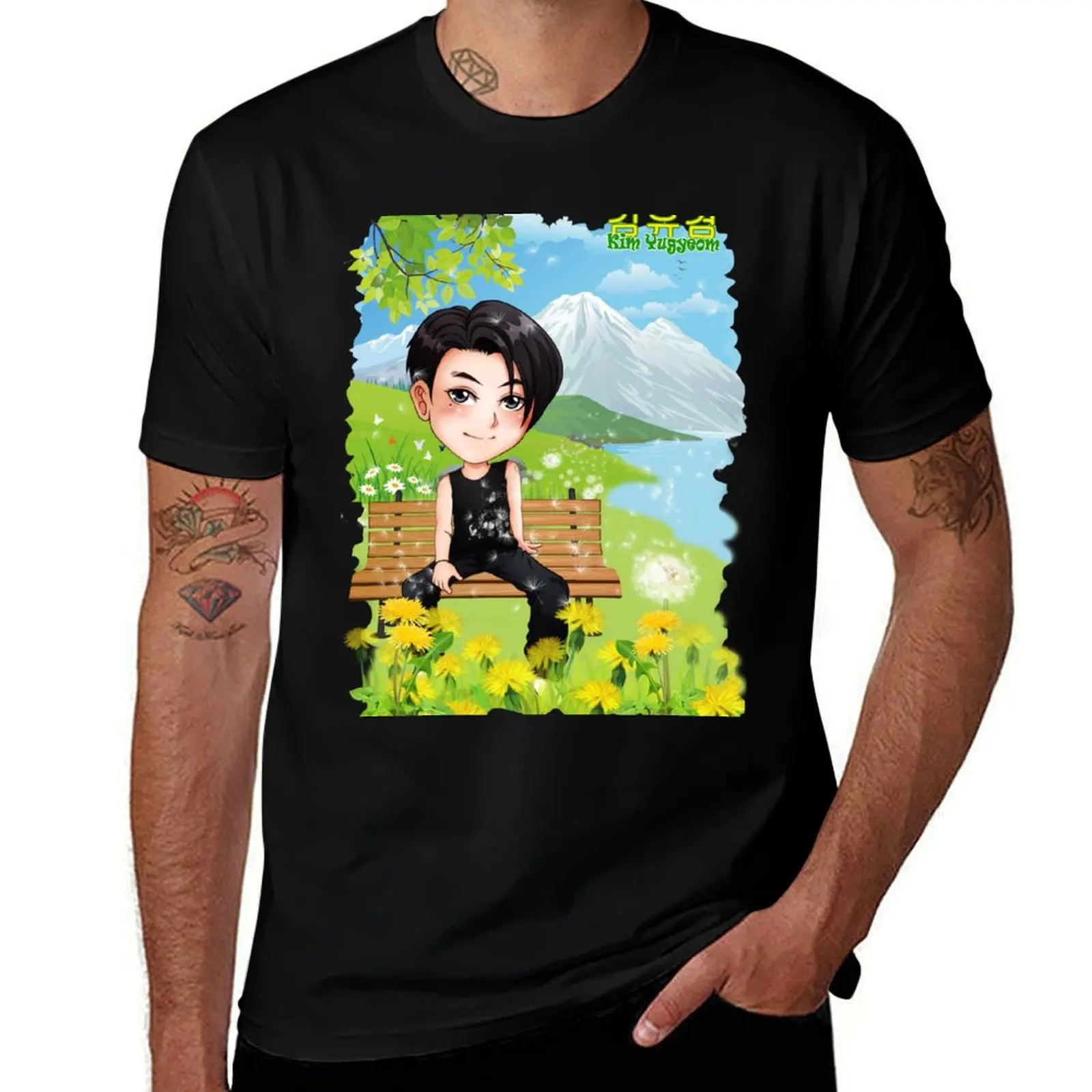 

GOT7 Kim YuGyeom [JG0102] T-Shirt anime t shirts oversized Man t-shirt mens plain t shirts