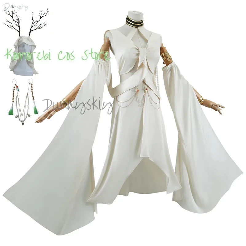 

asdh8@Honkai Star Rail Yaoshi Cosplay Costume Dress Uniform Earrings Headwear Abundance Aeon Halloween Party for Women PropsCOSd