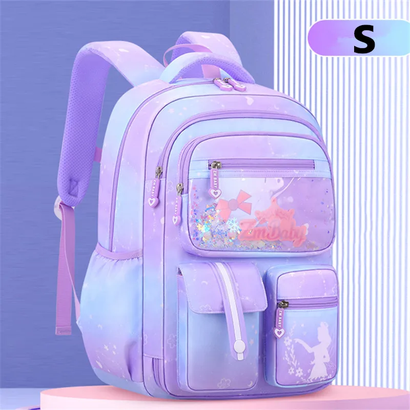 Sac à Dos Étanche pour Enfant et Adolescent, Cartable d\'École, Mignon Kawaii Primaire, de Couleur Rose, Nouvelle Collection 2024