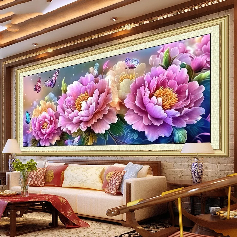 9CT 11ct Printed Needlework,DIY Living Room Printed Cross Stitch,Sets For Embroidery Kit Full Cotton Threads