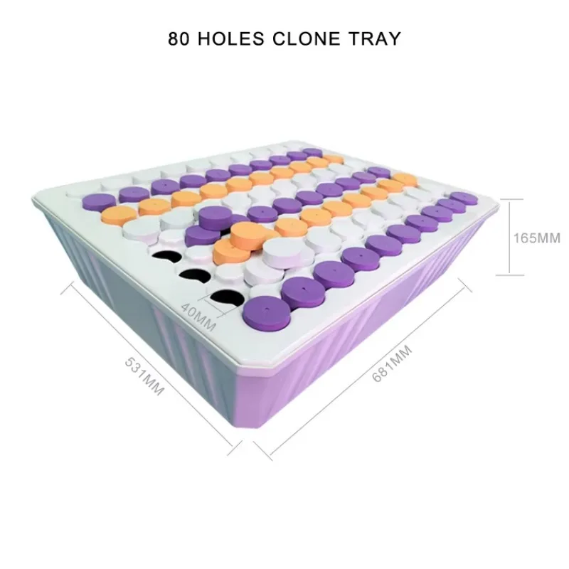 الدفيئة مزارع 4x4 المائية الجدول 80 حفرة وعاء النبات المسطح 110 فولت 220 فولت مضخة مياه ABS نظام الرش لإنبات الشتلات