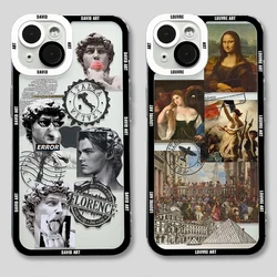 Art  Aesthetic David Mona Lisa Phone Case for Xiaomi 12t 11t Mi 13 Lite Redmi 10C Note 12 11 11S 10 9 POCO X3 X5 F5 Pro Cover