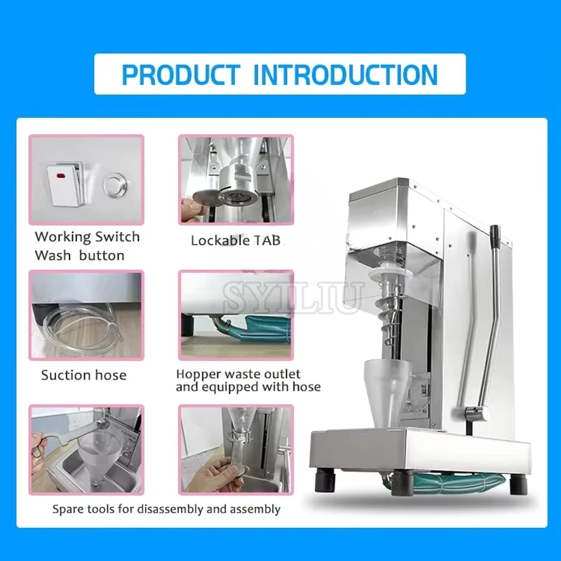 European Most Popular Ice Cream Fruit Milk Shake Blender /hot Sale Ice Cream Mixer Machine for Catering Equipment