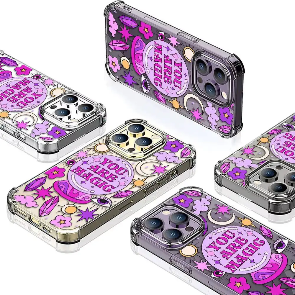 شعبية النص ملصقات للتسمية جراب هاتف آيفون 17 16 15 14 13 12 11 برو ماكس زائد الهواء واضح لينة غطاء خلفي من البولي يوريثان #5