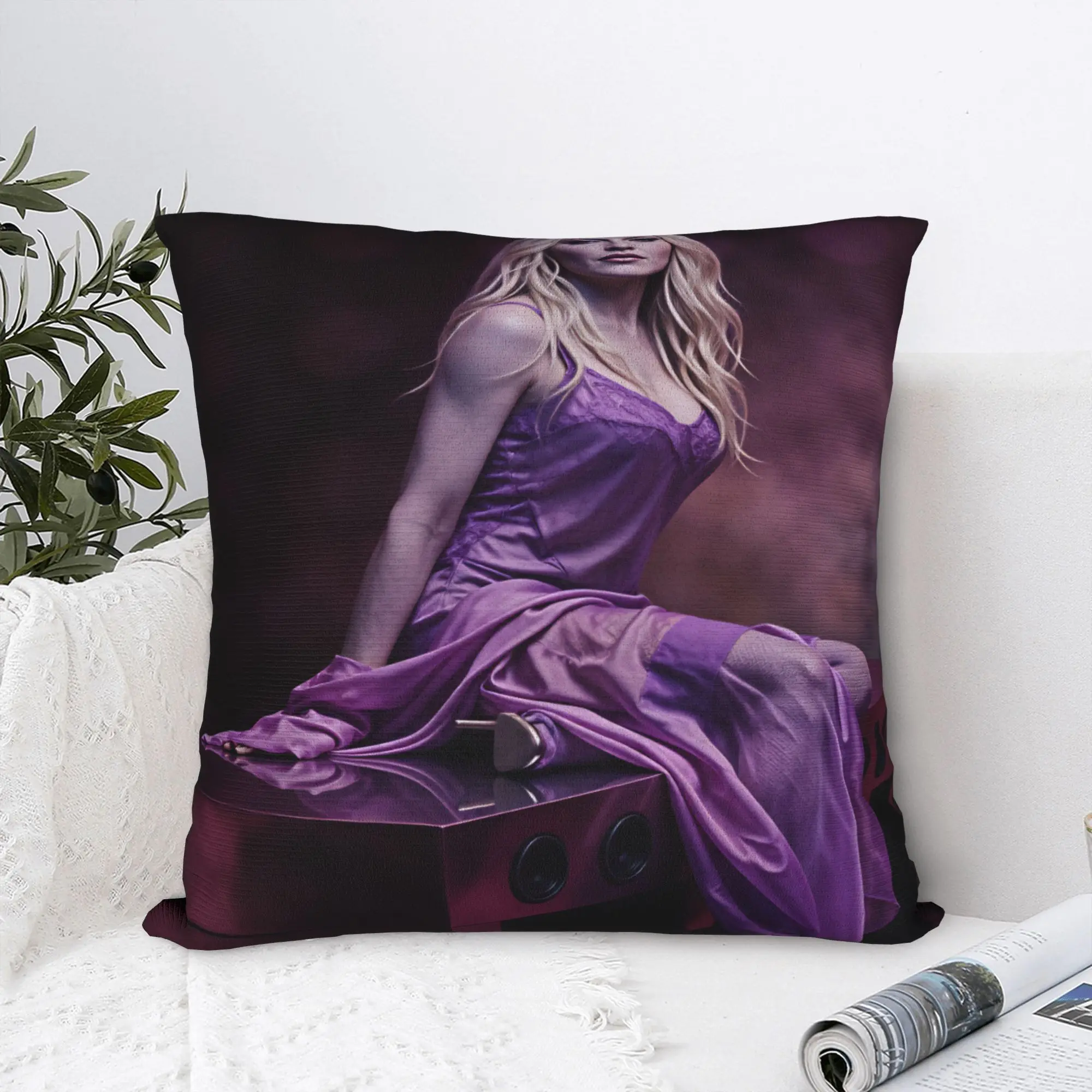 M-Madonnas Confessions II Album Pillow Cover  Kawaii Pillow Case For Sofa Bedroom Home Decor Square Cushion Cover Gift