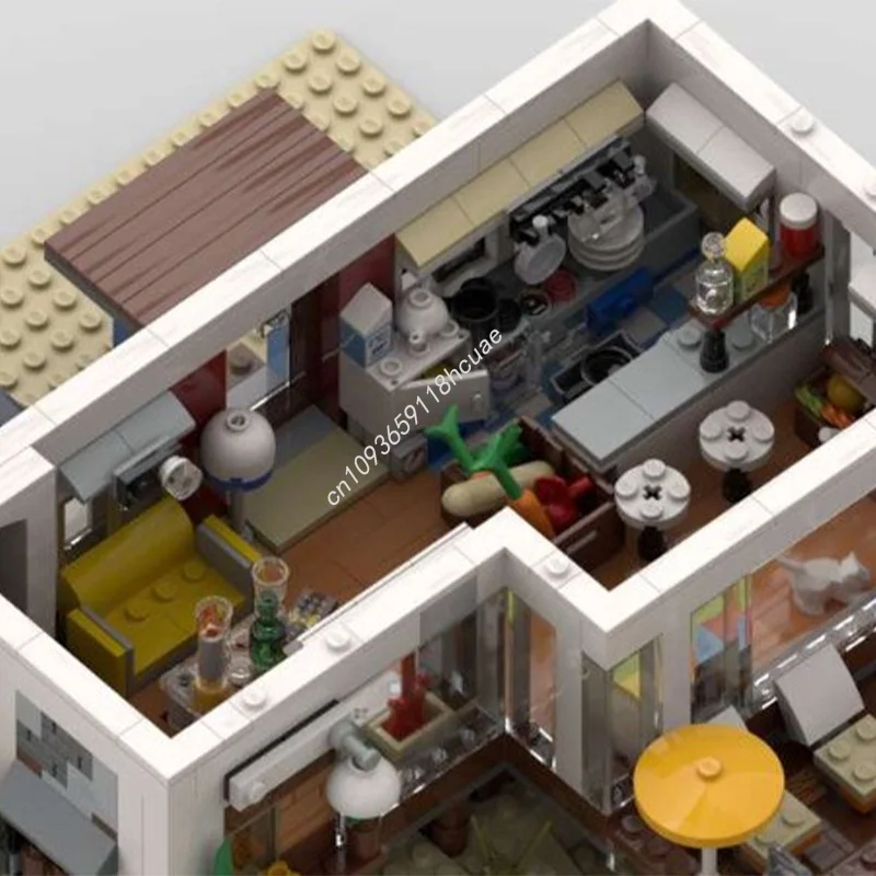 1863 pz MOC Beach House The Dune Creatored Modello Building Blocks Assemblare FAI DA TE Idea Creativa Giocattolo Mattoni Regalo Di Natale Di Compleanno