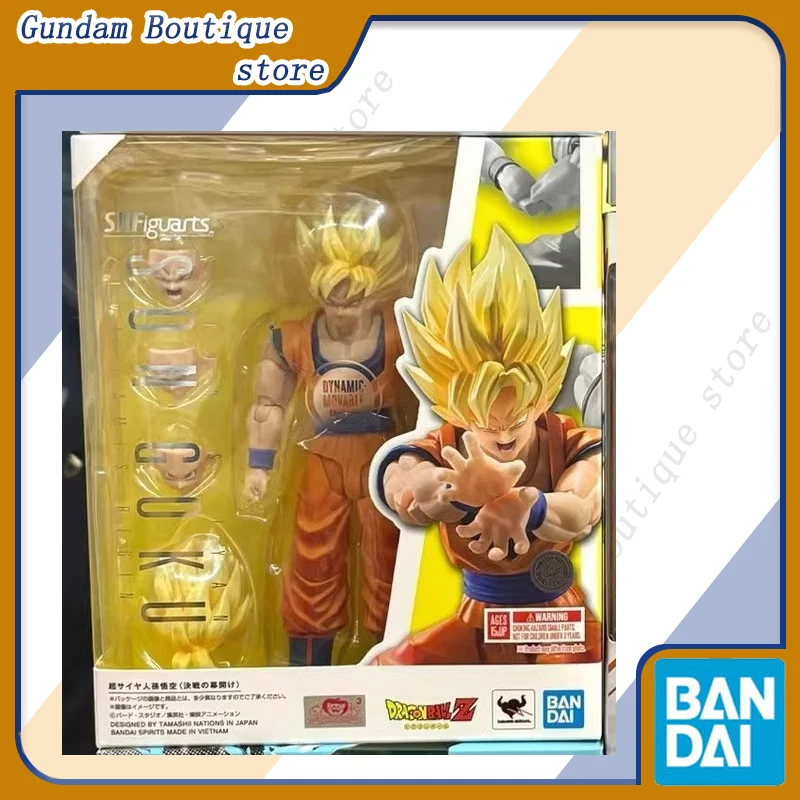 بانداي حقيقية SHF لعبة دراغون بول سوبر سايان سون جوكو أنيمي عمل الشكل تحصيل الحركة المشتركة نموذج لعب هدية الأطفال