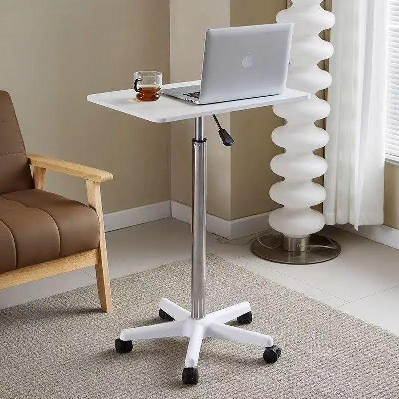 Pulley mobile small table, standing, computer office desk