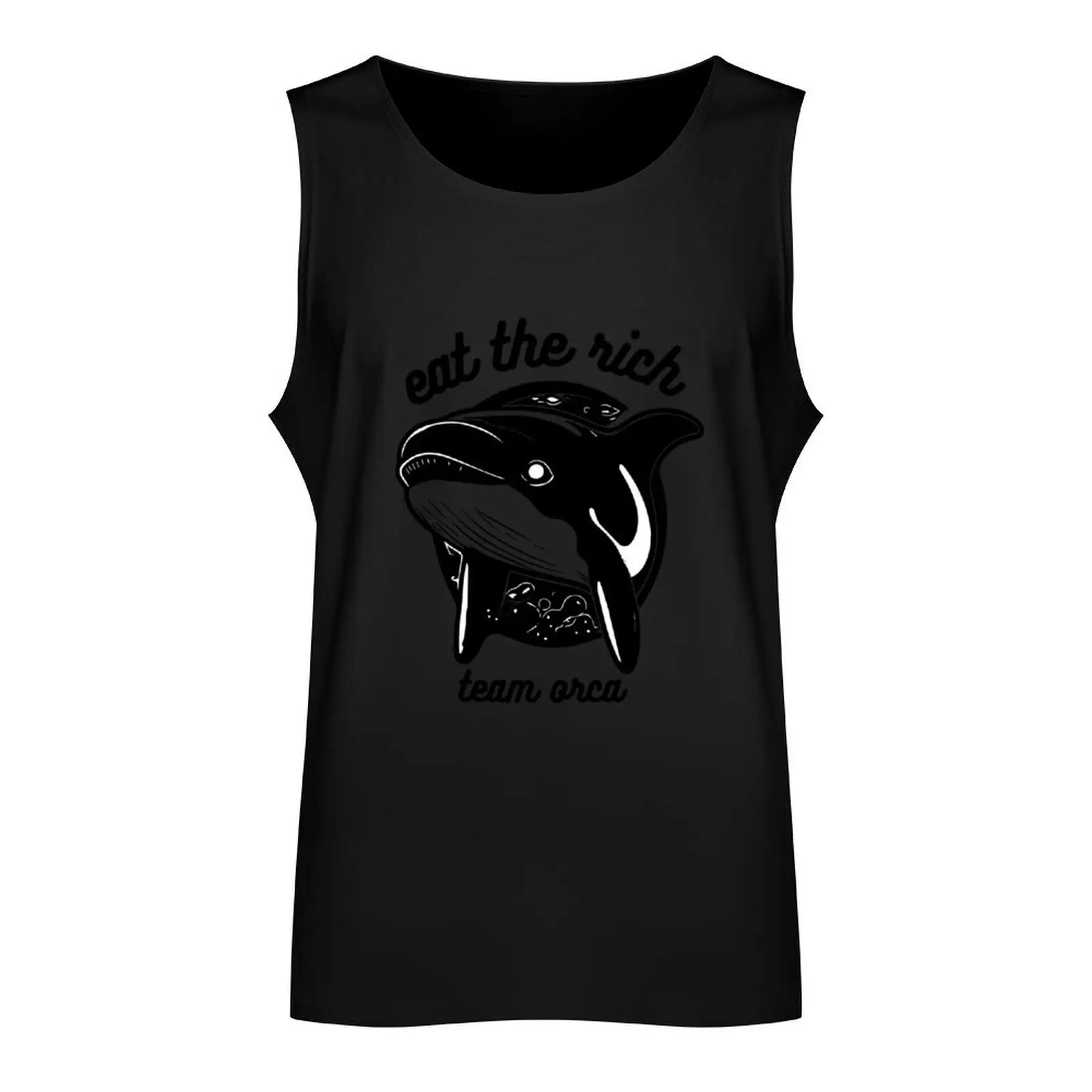 eat the rich team orca Tank Top T-shirt Men's gym Clothing gym clothes for man