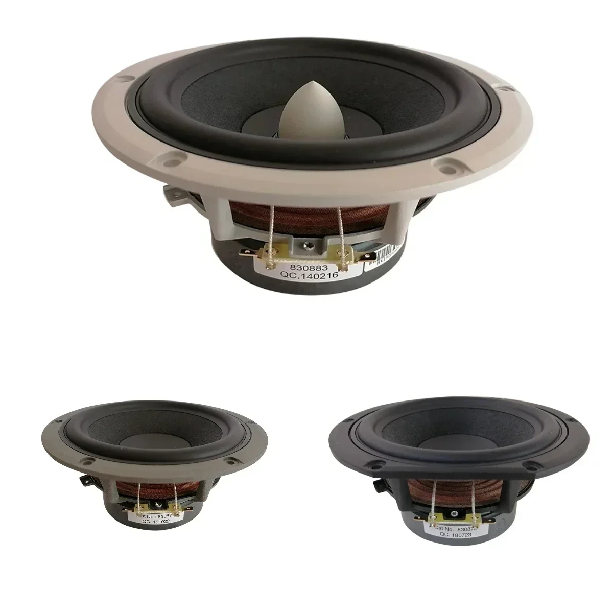 1 sztuka oryginalnego Peerless P 830875 /P 830883   Sterownik głośnika średniotonowego 6,5'' Biała obudowa z odlewu aluminiowego 8ohm/70W RMS D180mm