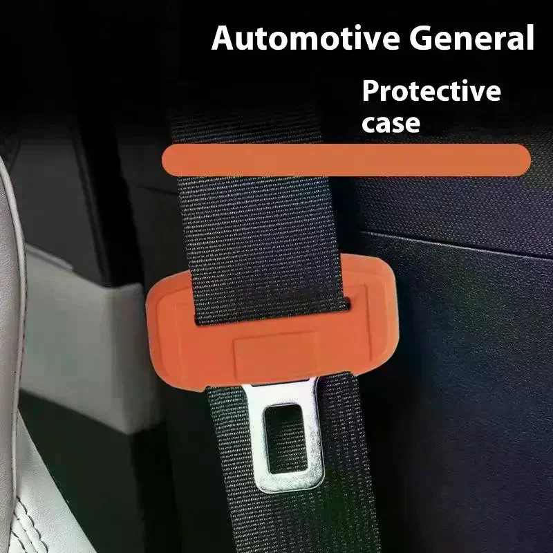 

1-2Pcs Universal Seat Belt Buckle Protection Cover Car Seat Belt Buckle Protector Cover Soft Silicone Anti-Collision Case