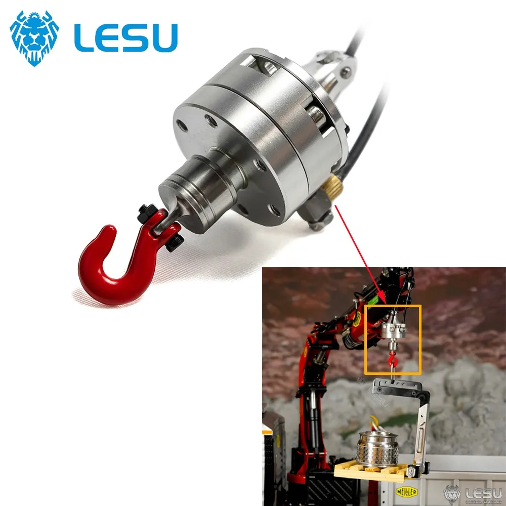 LESU Hydraulischer Drehzylinder aus Metall mit Haken 270 °   Rotierend für 1/14 RC montiert Kran LKW elektrische Muldenkipper Autoteile TH22562