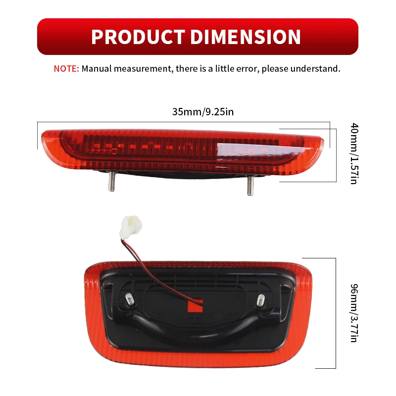 1PC 12V LED High Mount Third Additional Brake Light For Nissan Juke 2011 2012 2013 2014 3rd Brake Tail Warning Lamps 26590-1KA0B