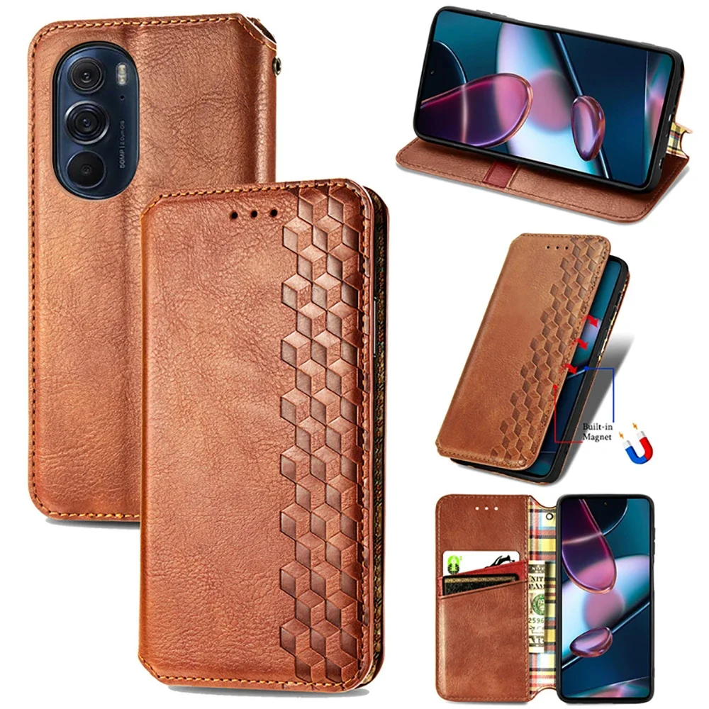 

For Motorola Moto X40 X30 S30 Pro Edge 30 Ultra 5G Leather Wallet Magnet Case for Moto Edge 40 Neo Case Edge 30 Lite Fusion Etui