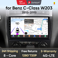 Junsun Android13 Qualcomm 8 Core Wireless CarPlay for Apple Android car Car Radio For Benz C Class W203 2005-2009 Car Radio FM