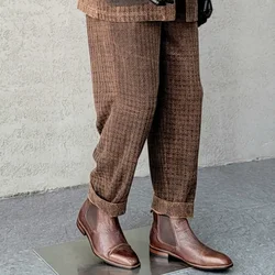 Amekaji Style Retro Wild Tussah Silk Mottled To Make Old Loose Version Of Casual Men Fragrant Cloud Gauze Japanese Radish Pants