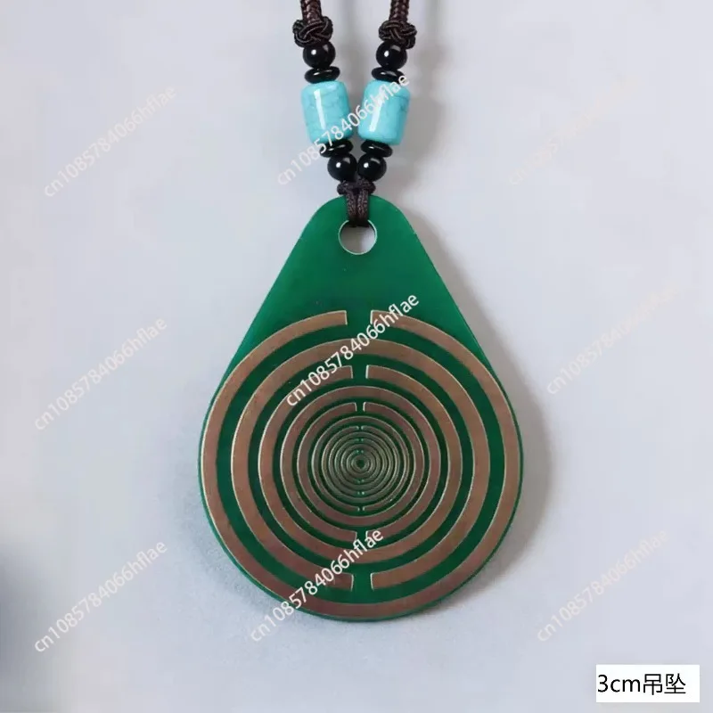 5Pcs Double-Sided Droplet Polarizing Discs, 3cm MWO Optical Multi-Wave Oscillator Antenna Pendants