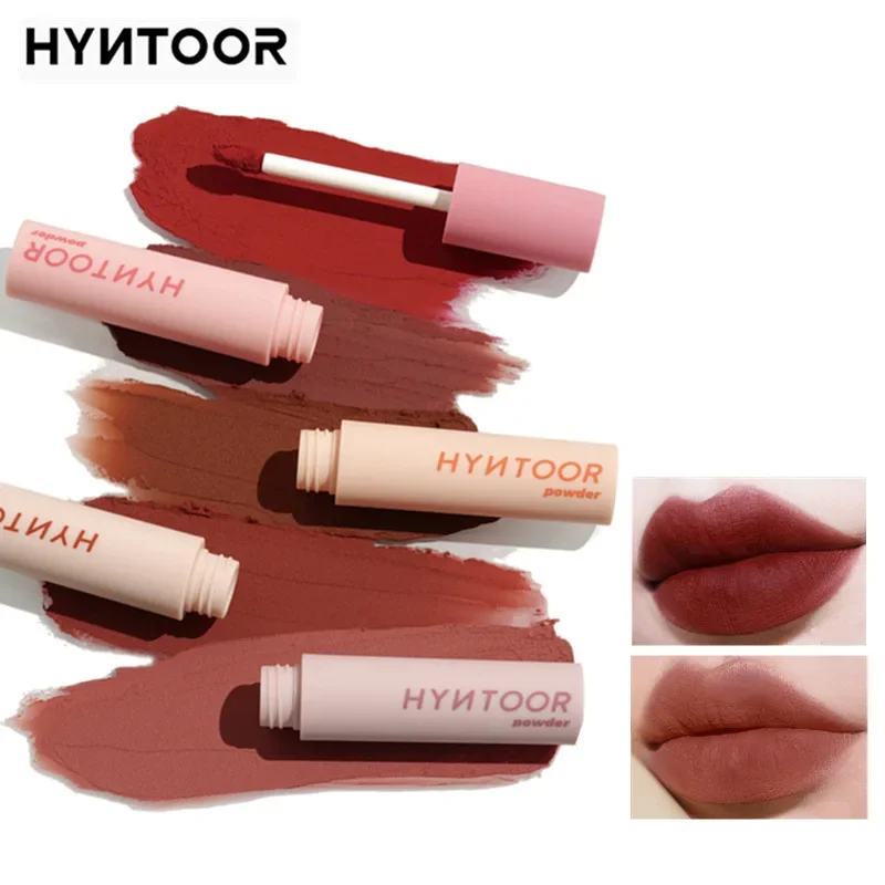 Hyntoor Macaron Retro Soft Mist Lip Mud antiaderente Cup Lip Gloss trucco labbra a lunga durata