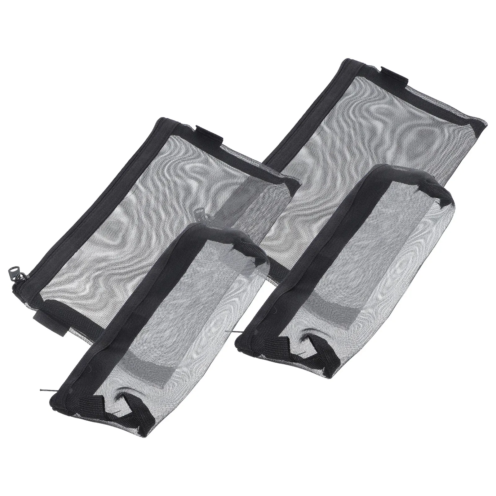 

Pencil Bag Large Capacity School Storage Cute Organized Pouch Black Girls Lightweight Durable Zipper Design Pen Case Stationery