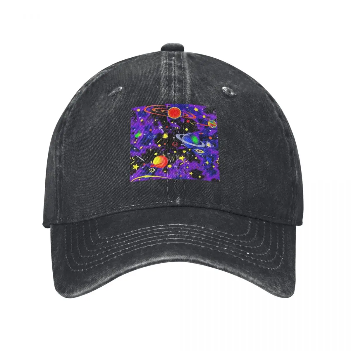 Brilla en la oscuridad, fanáticos de los deportes, gorra de camionero demin con estampado animal, gorra de béisbol de diseño transpirable para hombre