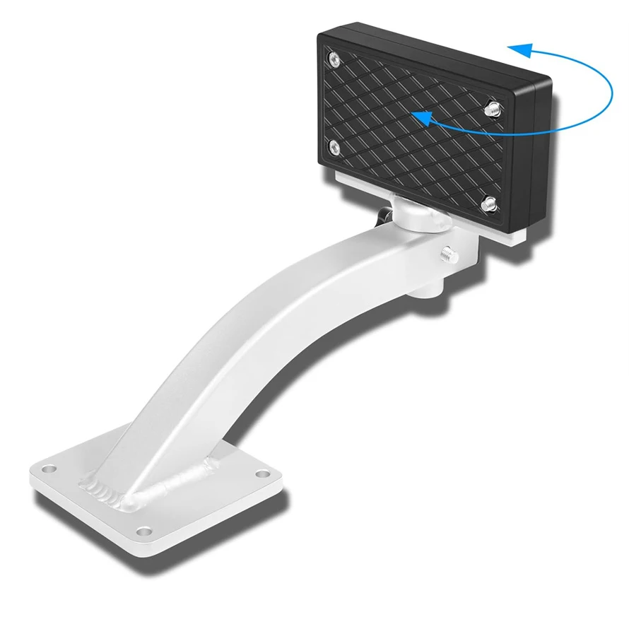 ANX Aluminium-Klemmhalterung für Trolling-Motor, 90 ° Verstellbar für Kajak, Kanu, Jon-Boot, Skiff, max. 36 lbs Schub, robust, gut verschweißt – Detail 1