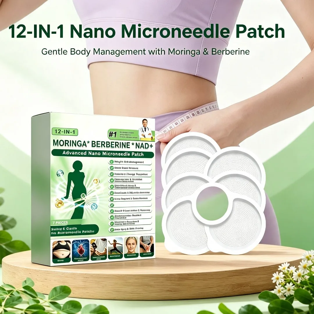 10-in-1 Nano Microneedle Patch Firming Sticker 7Pc/box Safety Natural Gentle Firming Moisturizing Body Shaping Skin Care Patches