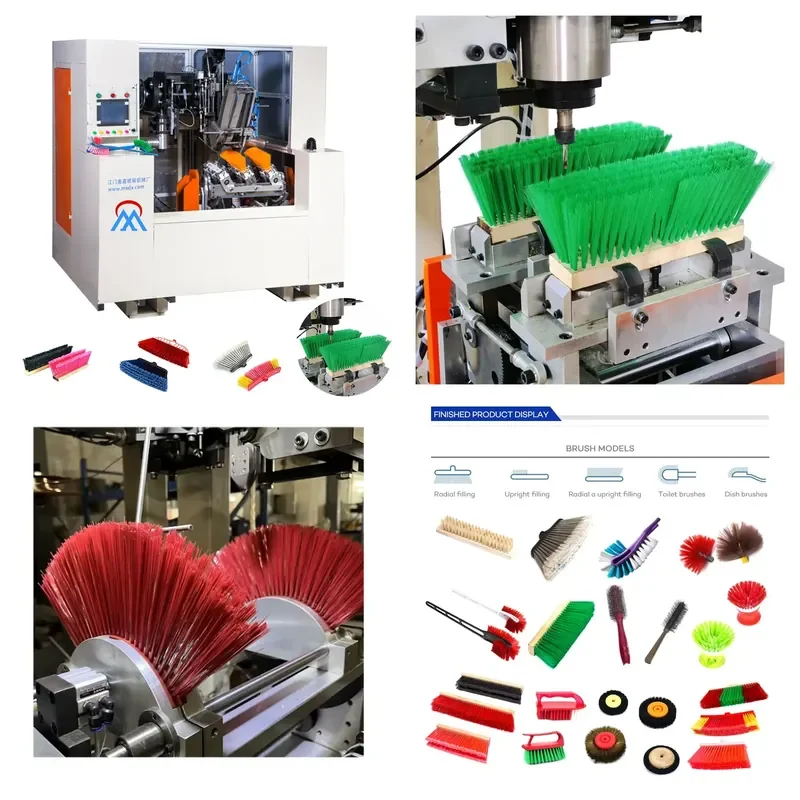 for Automatic CNC 5 Axis 2 Drilling 1 Tufting Machine Cleaning Brush Broom Making Equipment Broom Tufting Production Line