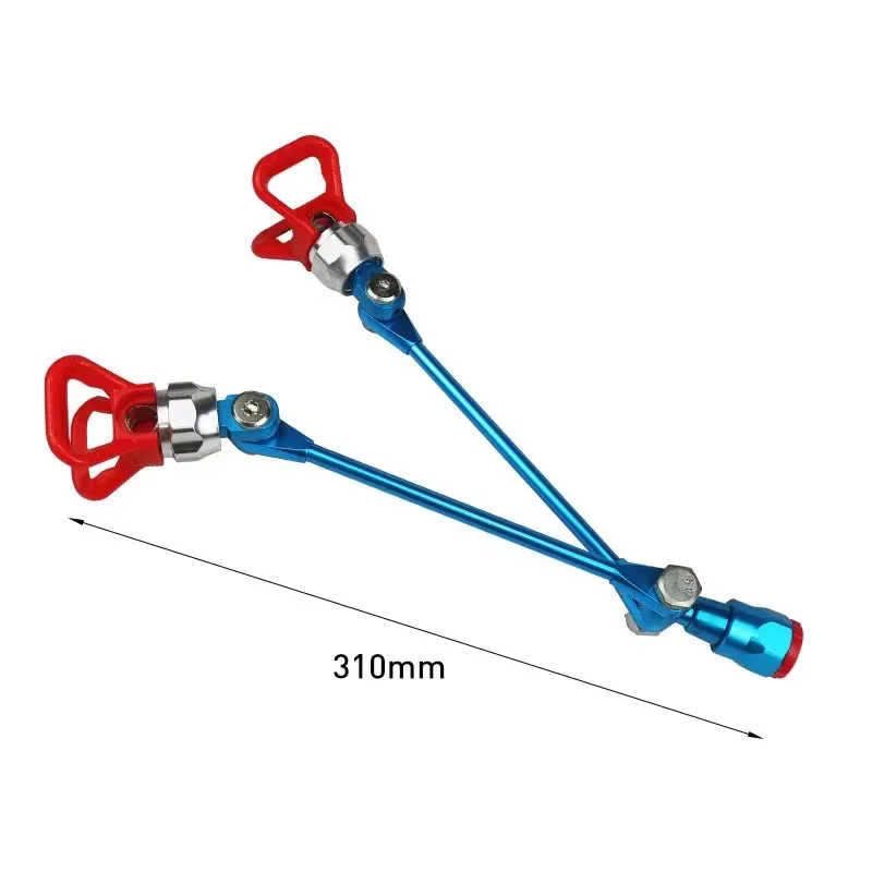 Airless Paint Spray Extension Pole Double 517 Nozzle Head Painting For Sprayer Guard Adjustable Spraying Direction Tools