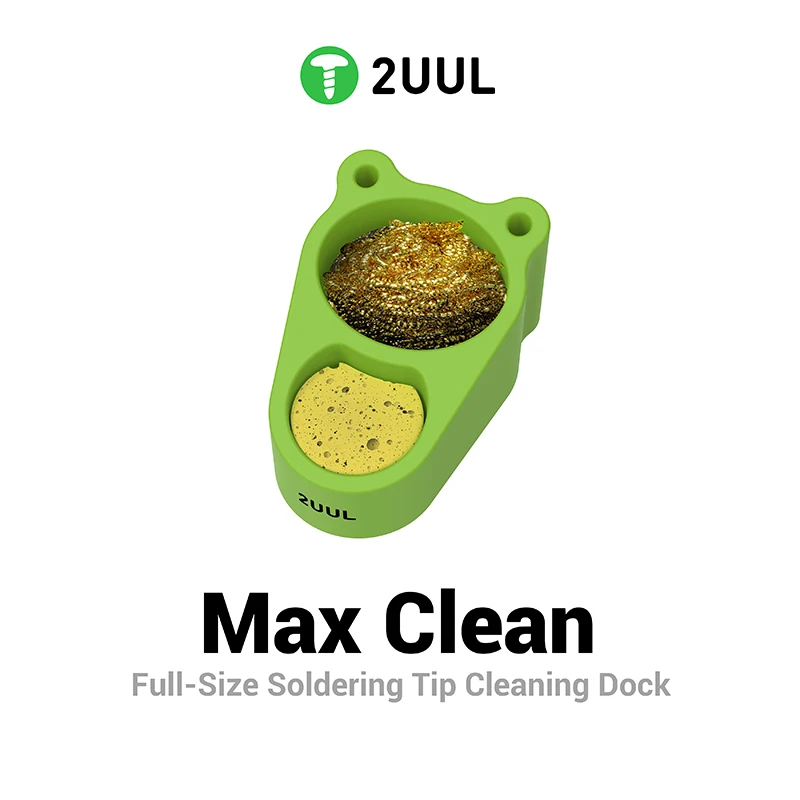 

2UUL FD30 Max-Clean полноразмерное паяльное жало для очистки док-станции, паяльник, чистящая губка для держателя подставки, сварка, распайка
