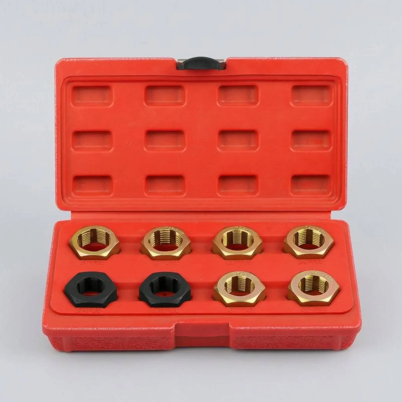 Screw Threader Tool Hex Die Set Alloy Automotive Thread Repair Kit for Garage Mechanic Workshop