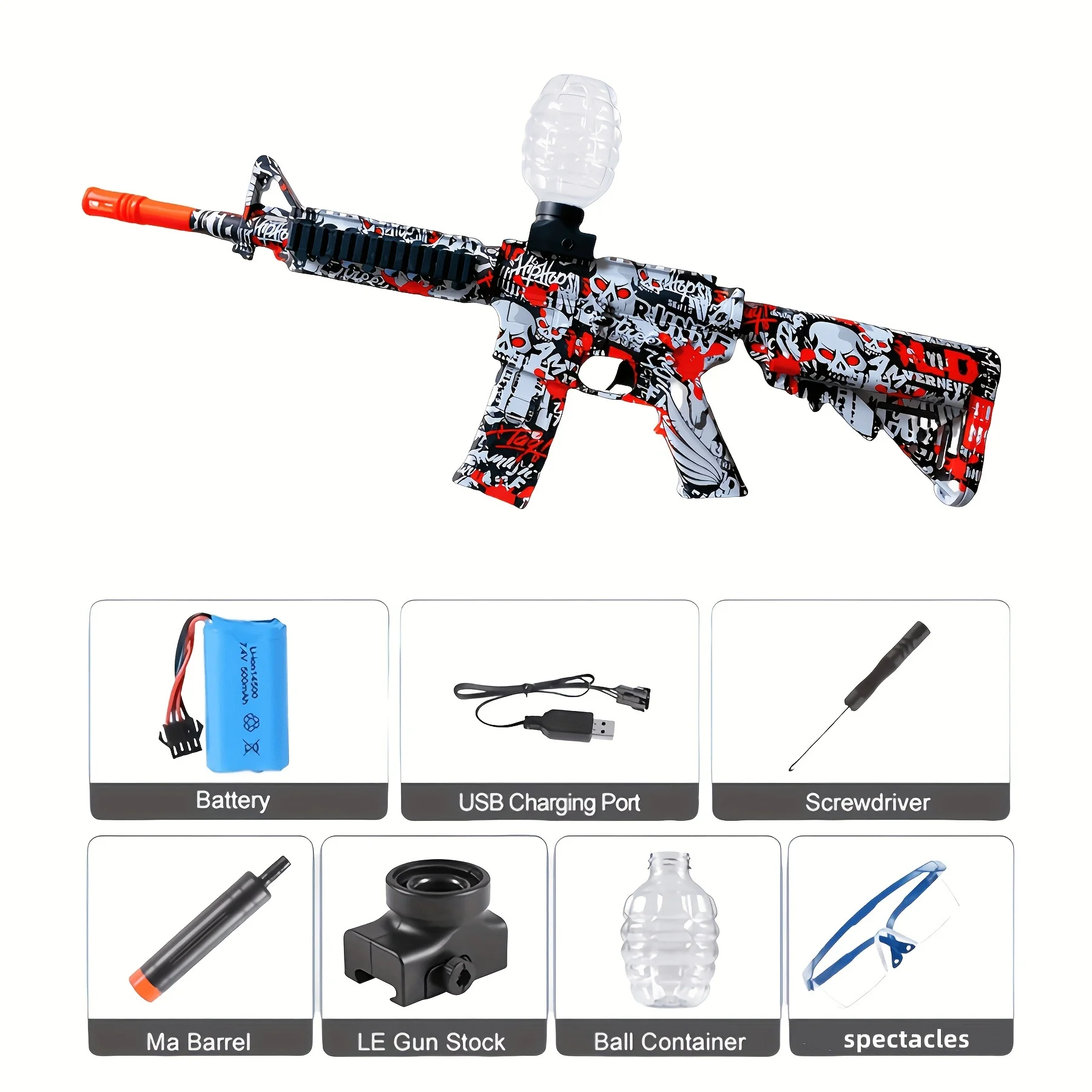 الكرة الكهربائية الناسف، كرات عالية Orbeez بندقية الأداء الكرة الناسف بندقية لعبة باردة بندقية