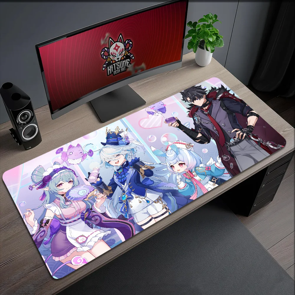 Game Sigewinne Genshin Impact Mouse Pad Non-slip Thickened Large Writing Lockedge Office Student Gaming Cushion MousePad