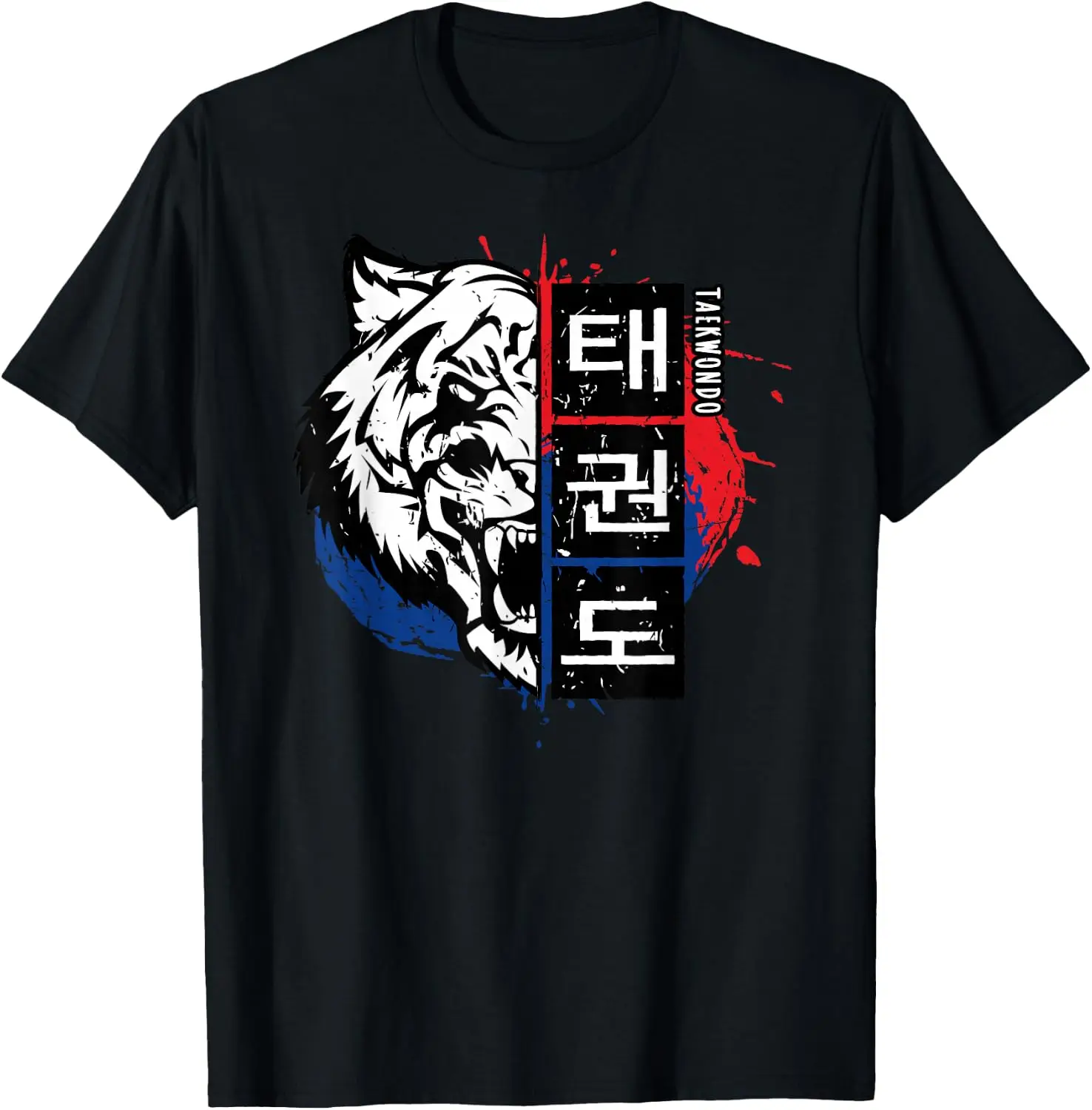 Taekwondo Tiger Korea Martial Arts T-Shirt Y2k  Individuality Funny Shirt Breathable Short Sleeve Tee Camiseta Hombre
