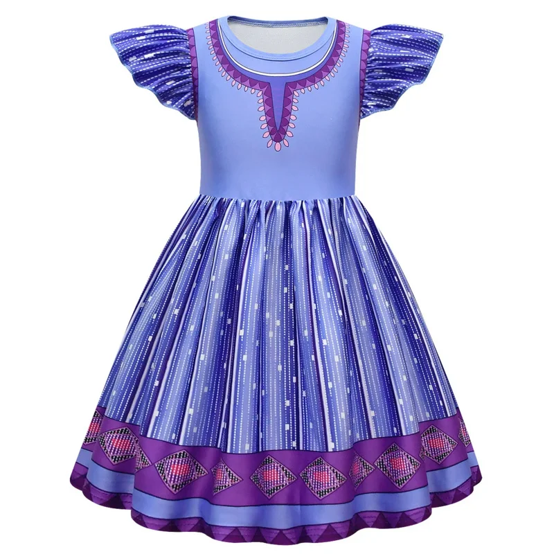 Vestidos con dijes de deseos para niñas, vestido de princesa Ashaing para carnaval, Halloween, disfraz de fiesta de cumpleaños, vestidos de graduación para niños