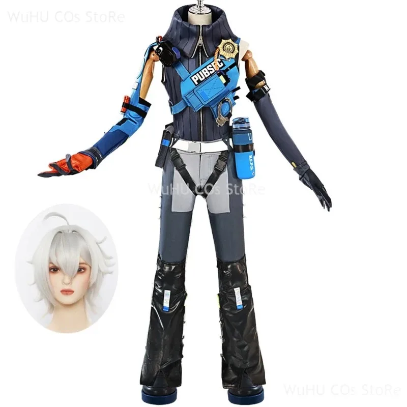 

Zenless Zone Zero Seth Lowell Косплей Костюм Парик Игровая Униформа Хвост Обувь Eridu Хэллоуин Вечеринка Для Женщин Мужчин; 6,r'8;p'