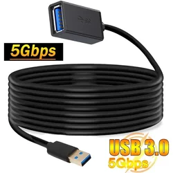 USB 3.0 Extension Cable Type A Male To Female 3/2/1.8/1.5m Extension Cord for USB Keyboard Mouse Flash Drive Hard Drive Printer