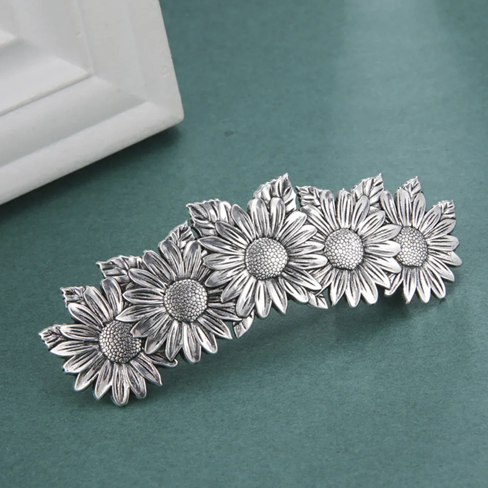 Sunflower Hair Clip Accessories Vintage Daisy Barrette Barrettes Clips The Flowers for Women