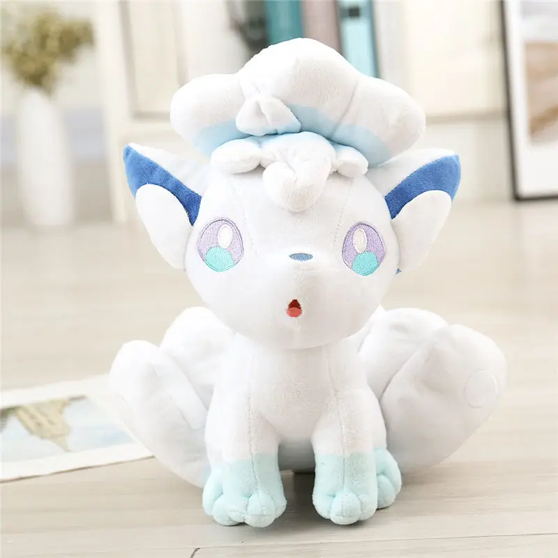 20/30/45cm Pokemon Cute Alolan Vulpix Plush Toy Stuffed Anime Plushes Doll Lovely Pillow Room Decorate Kids Birthday Holiday G