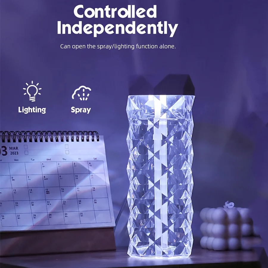 Difusor de óleo ultrassônico portátil e umidificador de ar, capacidade de 400ml/1000ml, perfeito para casa, escritório e presente, fofo a, 1 peça