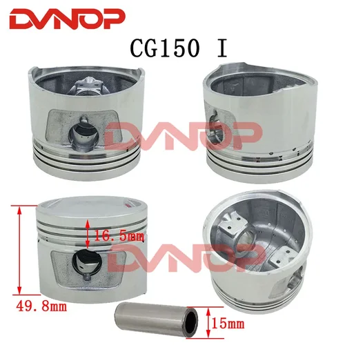 Imagen 2 del producto Pasador de pistón para motocicleta, conjunto de piezas de repuesto para CG150, CBB150, CGH150, CBH150, 150cc, 162FMJ, Euro 2, 62mm, 13mm, 15mm
