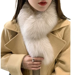 ZDFURS*Hot style specials fox wool scarf collar fox fur collar fur scarf long qiu dong female clip with South Korea