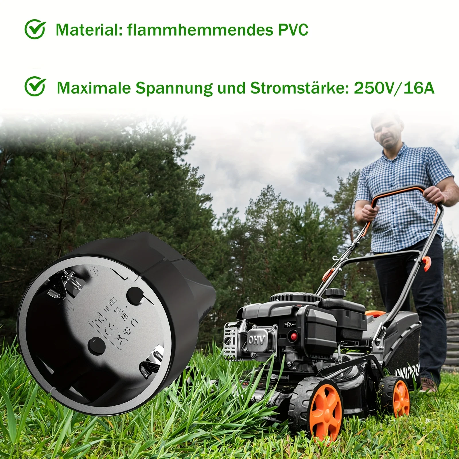 3-pack, Schuko-koppeling, zwar - Outdoor Power Outlet recensie en prijs