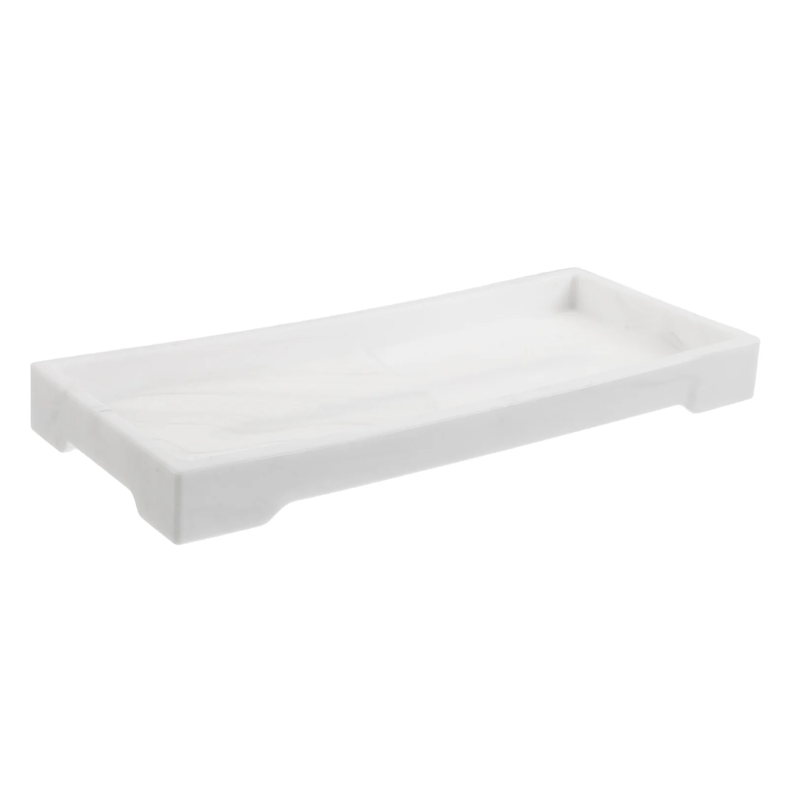 

Silicone Bathroom Storage Countertop Corner For Soap Perfume Lotion Non-Slip Durable Space-Saving Vanity Tray Organizer Sink