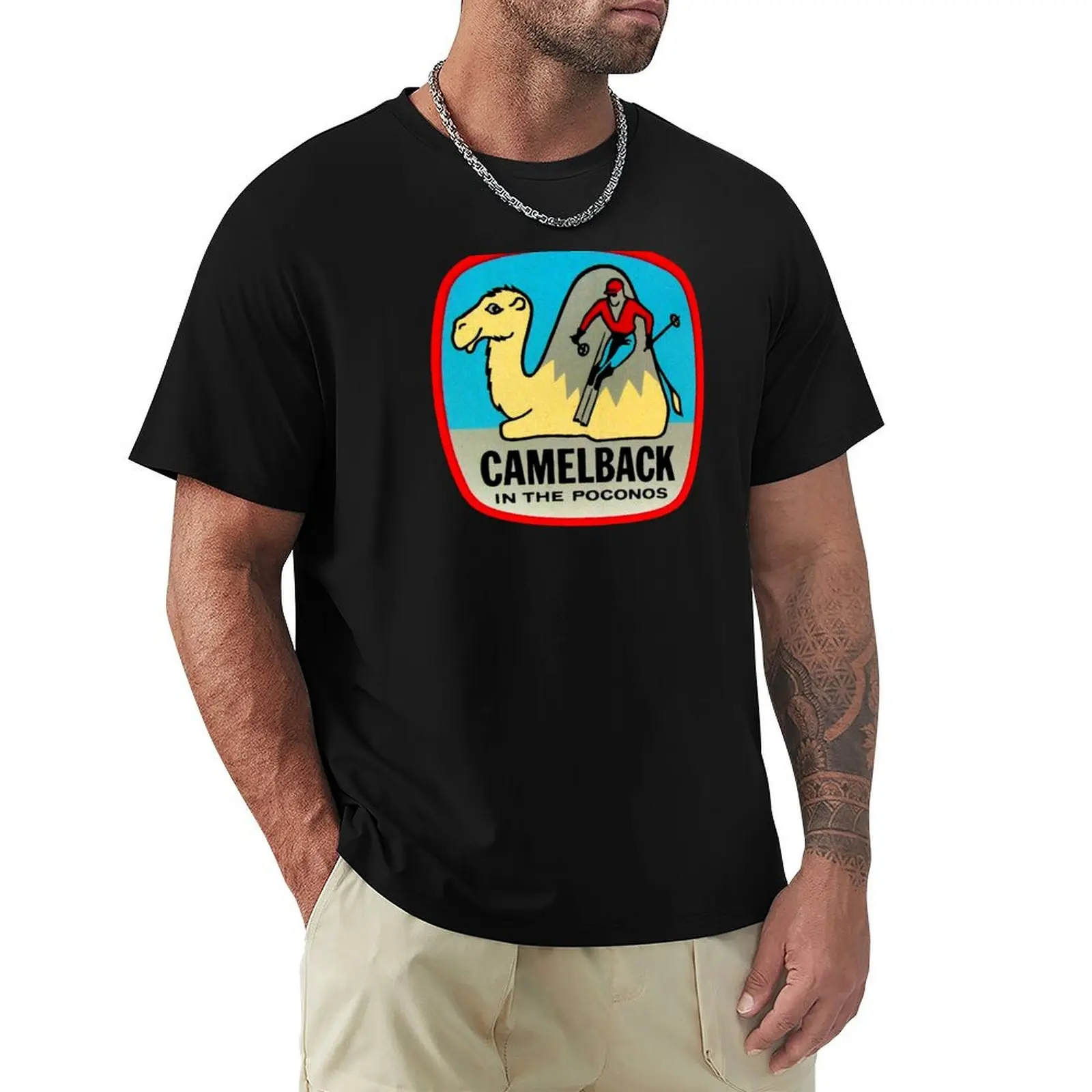 Camiseta con estampado vintage de Camelback in the Poconos, camiseta informal para uso diario