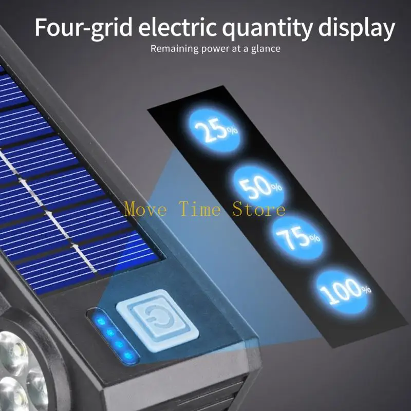 92ME LED Bicycles Light Solar Power Road Bike Front Lamp with Horn Bike Light